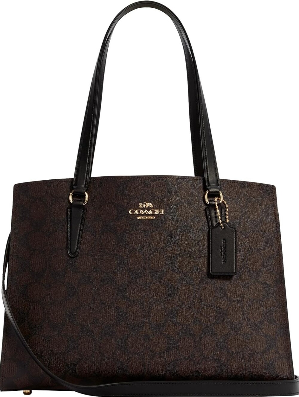 Coach Signature Coated Canvas City Tote / Carryall Bag (Brand New with Defects)